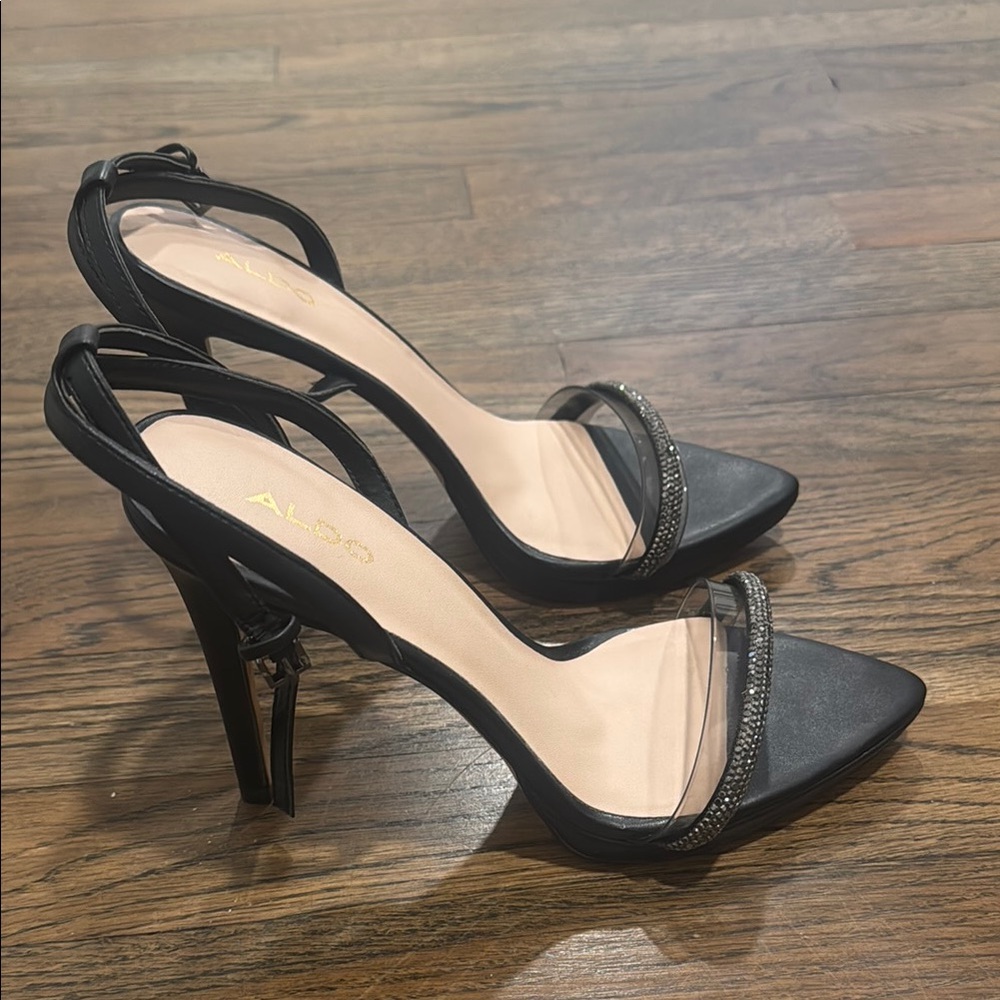 ALDO Black Strappy Heels